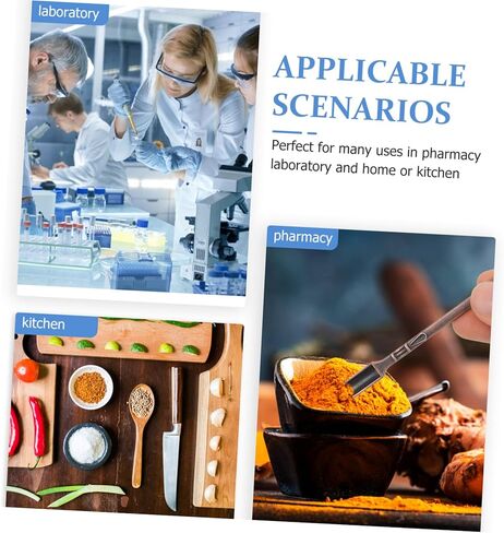 Cabilock 10Pcs Laboratory Sampling Spoons for Experimenting with Powders and Cosmetics Non Stick and Resistant Design in Saudi Arabia