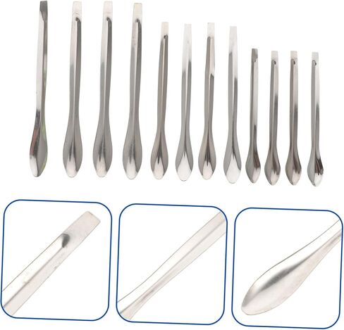 Sosoport 12Pcs Stainless Steel Sampling Measuring Spoon for Laboratory Use and Reliable Lab Measuring Scoops for Experiments and Samples in Saudi Arabia