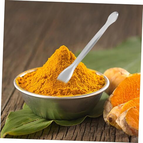 VALICLUD 10 قطعة ملاعق قياس مختبرية مجارف مزدوجة الرأس لمساحيق مستحضرات التجميل تصميم غير لاصق لأبحاث مختبرات أخذ العينات الدقيقة in Saudi Arabia