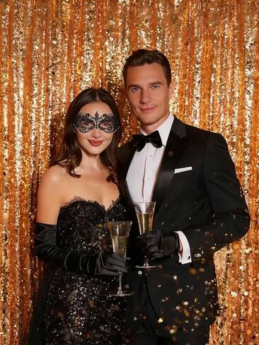 Bounzhi Sexy Masquerade Mask Rhinestone Lace Mask Party Eyemask Halloween Mask Ball Costume Accessory for Women in Kuwait