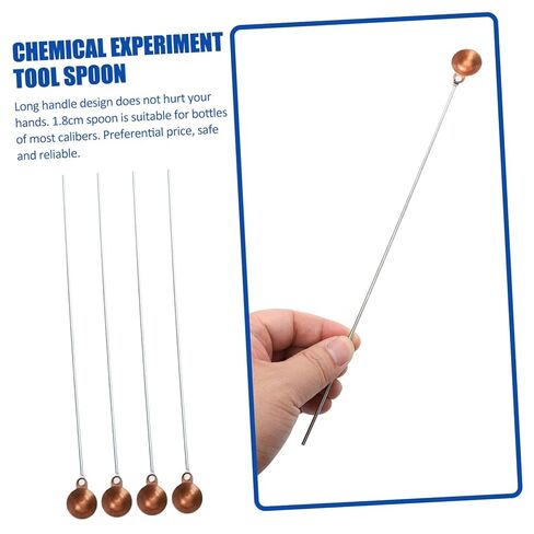 Cabilock 10Pcs Copper Burning Spoons Chemical Combustion Instrument for Safe Laboratory Experiments Design with Long Handle for Heat Applications and Reagent Mixing in Saudi Arabia