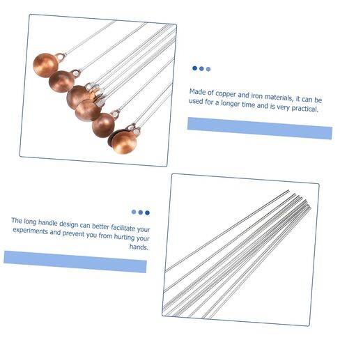 Cabilock 10Pcs Copper Burning Spoons Chemical Combustion Instrument for Safe Laboratory Experiments Design with Long Handle for Heat Applications and Reagent Mixing in Saudi Arabia