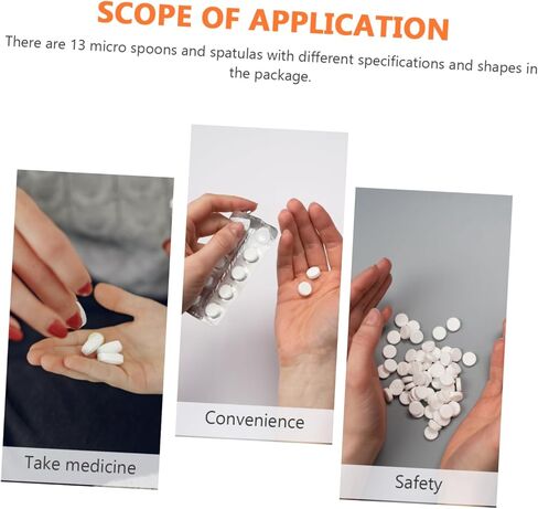 13 قطعة من ملاعق قياس العينات من Luxshiny لخلط السوائل ومجارف الطعام العملية للاستخدام في المختبر in Kuwait