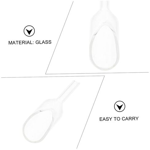 Glass Weighing Spoon Funnel Glass Weighing Tool for Laboratory Samples Portable and Versatile Measuring for Research and Home Use in Saudi Arabia