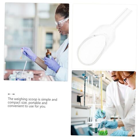 Glass Weighing Spoon Funnel Glass Weighing Tool for Laboratory Samples Portable and Versatile Measuring for Research and Home Use in Saudi Arabia