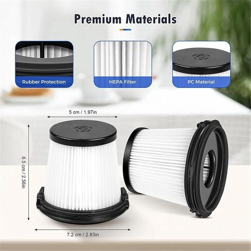 4 عبوات بديلة لمرشحات HEPA لـ Shark IW3511 وIW1111 Detect Pro مكنسة كهربائية لاسلكية خفيفة الوزن in Kuwait