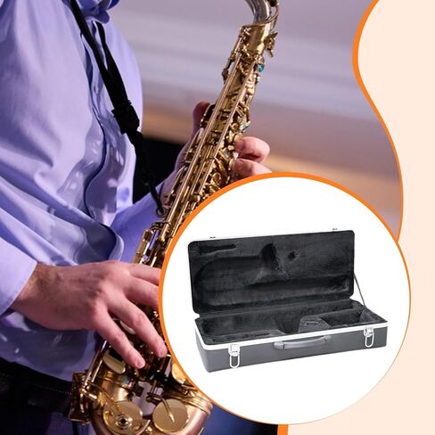 Alto Saxophone Case,Carrying Portable Padded Lightweight Carry Case Shockproof Sax Gig Bag Saxophone Storage Bag in Kuwait