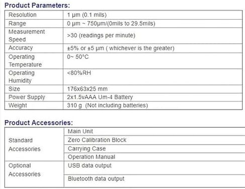 مقياس خشونة السطح، مقياس رقمي لملف تعريف السطح، مخرج بيانات USB، نطاق القياس: 0~750um والدقة 1μm، وظيفة تحويل الوحدة الإمبراطورية in Kuwait