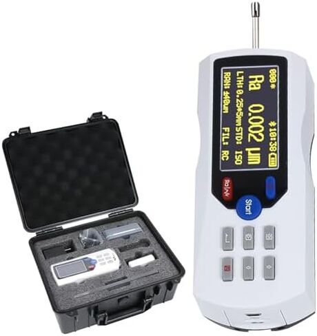 جهاز اختبار خشونة السطح، مع شاشة LCD ومسبار معدني، جهاز قياس خشونة السطح، الدقة 0.001 ميكرومتر، نطاق القياس 160 ميكرومتر، متصل بالكمبيوتر in Kuwait