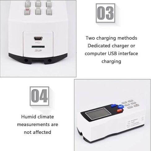 جهاز اختبار خشونة السطح، مع شاشة LCD ومسبار معدني، جهاز قياس خشونة السطح، الدقة 0.001 ميكرومتر، نطاق القياس 160 ميكرومتر، متصل بالكمبيوتر in Kuwait