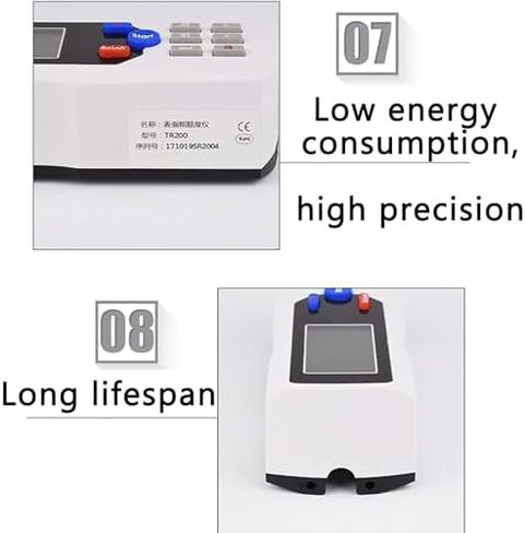 جهاز اختبار خشونة السطح، مع شاشة LCD ومسبار معدني، جهاز قياس خشونة السطح، الدقة 0.001 ميكرومتر، نطاق القياس 160 ميكرومتر، متصل بالكمبيوتر in Kuwait