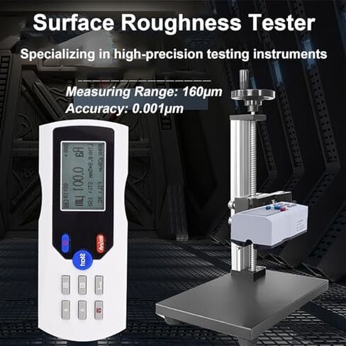 Surface Roughness Tester, Handheld Digital Profilometer w/Display, 160μm Measurement Range, 0.001μm High Accuracy, 100 Data Storage Slots, for Inspection in Saudi Arabia