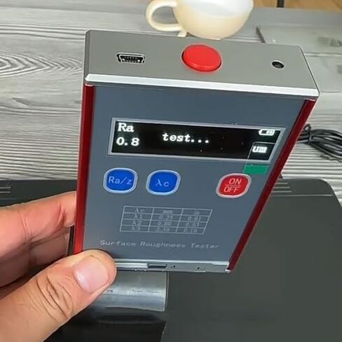 جهاز اختبار خشونة السطح المحمول، مقياس دقة عالية 0.01 ميكرومتر، جهاز قياس تشطيب السطح بشاشة LED، مع كتلة معايرة قياسية in Saudi Arabia