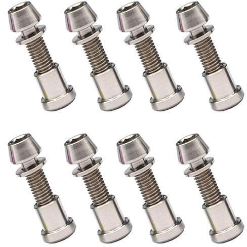 nut,Hexagonal nut, M5x16/18/20mm Hex Key Head Washer Screws + M5 Titanium Nut（8 Pcs） for Carbon Fiber Fork Lock in Saudi Arabia