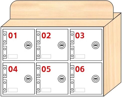 Mobile Phone Storage Cabinet - School Mobile Phone Organizer Safe Deposit Box - Secure Cell Phone Charging Station - Classroom Cell Phone Management Solution（12） in Saudi Arabia