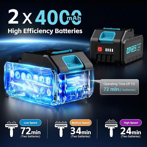 8000mAh Cordless Vacuum Cleaner, 700W 60Kpa Brushless Vacuum Cleaners for Home, 6 in 1 Cordless Stick Vacuum Clearner, Stick Vacuum with Led Display for Hard Floors/Carpet/Pet Hair/Dorm in Saudi Arabia