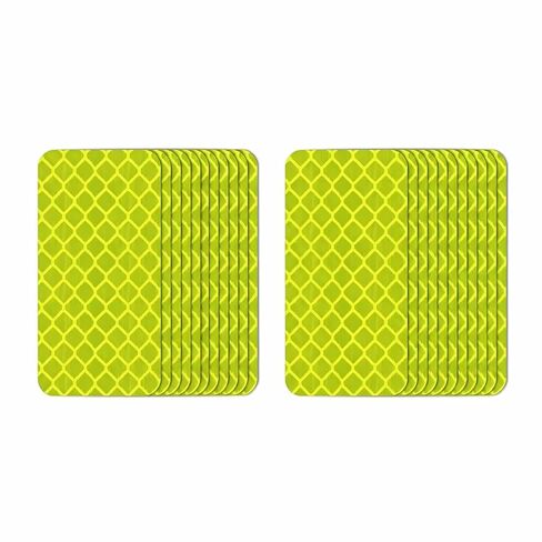 Reflective Stickers 3M DG3 Diamond Grade, 20 Pcs Waterproof Safety Reflective Tape for Truck Trailer Bike Motorcycle, 3.15"x1.18" Fluorescent Yellow-Green Reflectors for Driveway Entrance in Kuwait