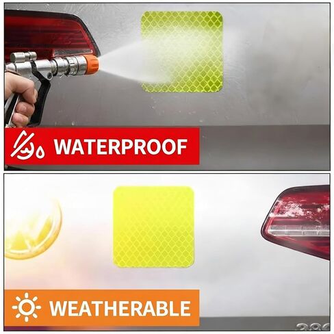 Reflective Stickers 3M DG3 Diamond Grade, 20 Pcs Waterproof Safety Reflective Tape for Truck Trailer Bike Motorcycle, 3.15"x1.18" Fluorescent Yellow-Green Reflectors for Driveway Entrance in Kuwait