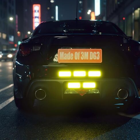 Reflective Stickers 3M DG3 Diamond Grade, 20 Pcs Waterproof Safety Reflective Tape for Truck Trailer Bike Motorcycle, 3.15"x1.18" Fluorescent Yellow-Green Reflectors for Driveway Entrance in Kuwait