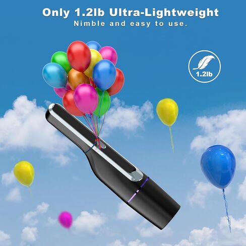 مكنسة كهربائية محمولة من DRECELL، مكنسة كهربائية للسيارة بمحرك بدون فرش وشفط قوي 14000 باسكال، خفيفة الوزن 1.2 رطل، ضوء LED، مكنسة كهربائية صغيرة رفيعة لشعر الحيوانات الأليفة في السيارة والمنزل والمكتب in Kuwait