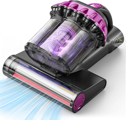 Mattress Vacuum Cleaner 550W 18KPa Bed Vacuum Cleaner with Smart Dust Sensor, UV-C Light, 149°F Heat, HEPA Filter, Handheld for Bed Sofa Couch in Saudi Arabia