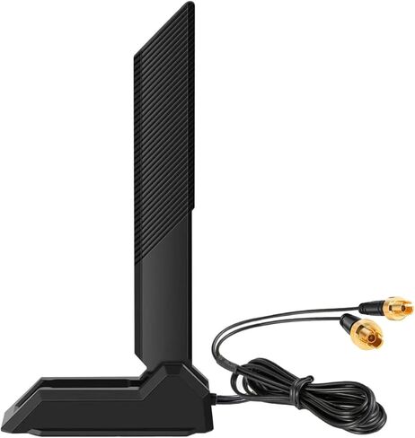 هوائي واي فاي خارجي 6 6E ثلاثي الموجات 6 جيجا هرتز 5.8 جيجا هرتز 2.4 جيجا هرتز هوائي بديل بقاعدة مغناطيسية للكمبيوتر المكتبي Asus Rog Strix Gigabyte Aorus Gaming WiFi بطاقة اللوحة الأم، Slinkdsco in Kuwait