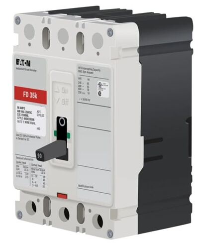 Generic FD3090 - Molded Case Circuit Breaker Feed-Thru - 90 Amp - 3 Pole - 600 Volt in Saudi Arabia