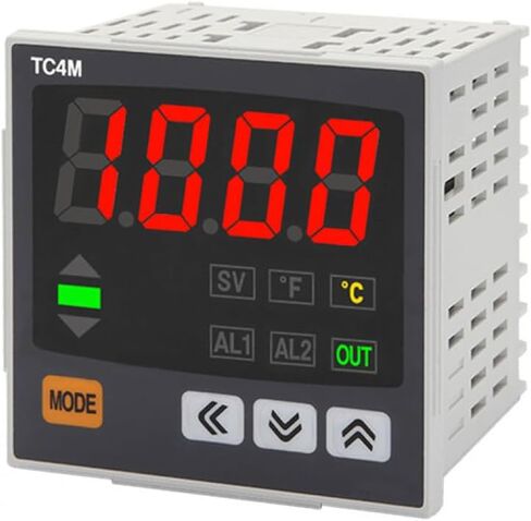 TC4M-14R Digital PID Temperature Controller, 72x72mm, Single Display 4 Digit, Relay Output 3A + 1 Alarm, 100-240VAC 50/60Hz, Universal Input (Thermocouple/RTD) Thermostat in Saudi Arabia