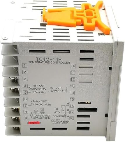 TC4M-14R Digital PID Temperature Controller, 72x72mm, Single Display 4 Digit, Relay Output 3A + 1 Alarm, 100-240VAC 50/60Hz, Universal Input (Thermocouple/RTD) Thermostat in Saudi Arabia