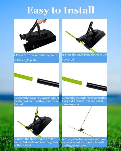 Golf Alignment Sticks and Angle Holder Kit, Golf Training Aid Angle Adjustable, Golf Swing Trainer Golf Accessories and Swing Aiming, Putting Aids, Golf Gifts Accessories for Beginner Men Women Father in Saudi Arabia
