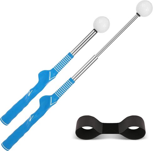 Retractable Golf Swing Trainer-Portable Indoor/Outdoor Swing Plane Aid for Muscle Memory,Tempo & Anti-Slice Training,Adjustable Golf Practice Tool for All Skill Levels. in Saudi Arabia