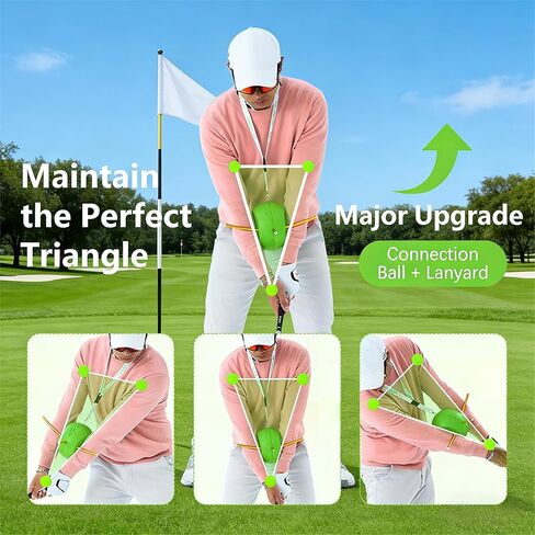 مدرب جولف متأرجح قابل للتعديل مع سلك حبل، مساعد تدريب جولف محمول للإيقاع والإيقاع والإحماء والمرونة وذاكرة العضلات، معدات تدريب داخلية وخارجية للرجال والنساء وكبار السن in Kuwait