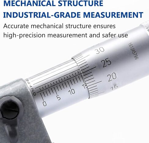 Precision Internal Diameter Micrometer, Inside Measure Gauge 0-100mm for Accurate Hardware & Molds Processing, Measurement Tool for Professionals (0) in Saudi Arabia