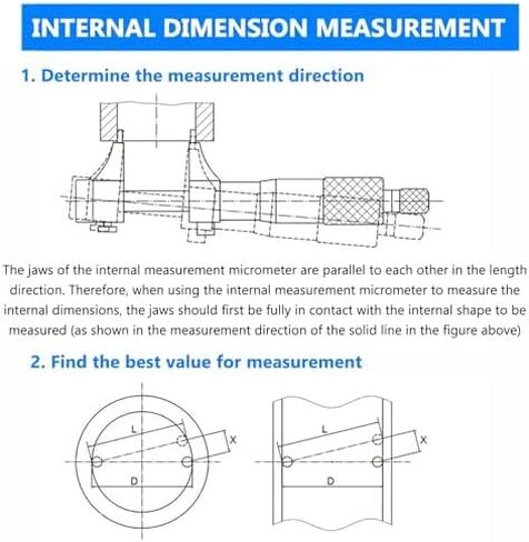 Precision Inside Micrometer Gauge, 5-30mm Measuring Tool for Inner Diameter & Depth, Accurate Measurements for Professional & DIY Use in Saudi Arabia