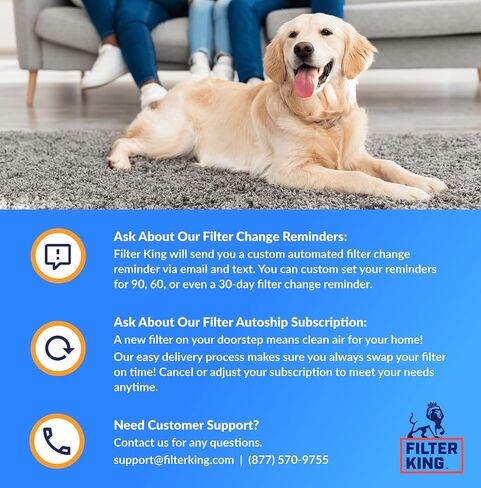 Filter King 19.5x19.5x1 Air Filter (MERV 8) (4-Pack) Dust & Allergy Control AC Furnace Filters, MADE IN USA, HVAC, Pleated, Electrostatic (Actual Size: 19.5 x 19.5 x .75) in Kuwait