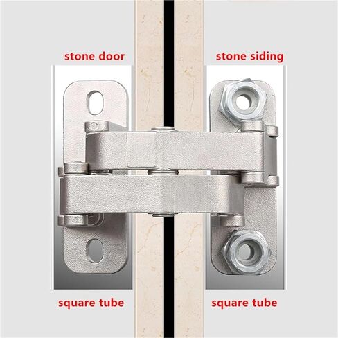 Stone Door Heavy Large Hinge 180 Degrees Invisible Dark Hidden Marble Tile Adjustable 1Pcs(150kg) in Saudi Arabia