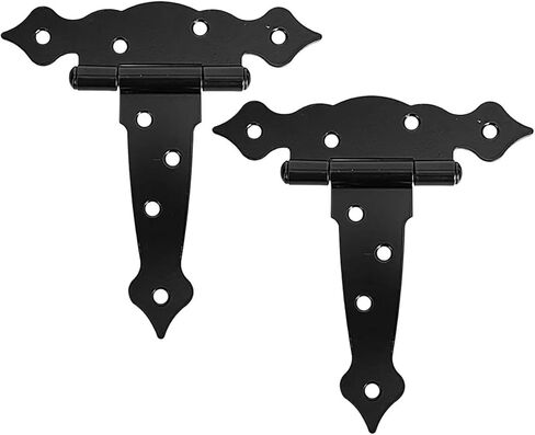 Heavy Barn Door Hinges T Shaped Iron Hardware Fences Gate Kit 6 Inch 2Pcs in Saudi Arabia