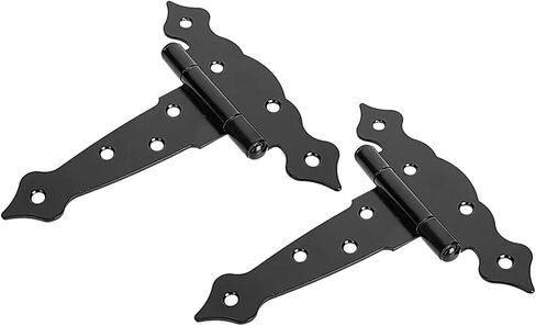 Heavy Barn Door Hinges T Shaped Iron Hardware Fences Gate Kit 6 Inch 2Pcs in Saudi Arabia