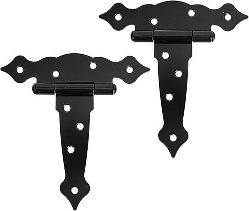 Heavy Barn Door Hinges T Shaped Iron Hardware Fences Gate Kit 6 Inch 2Pcs in Saudi Arabia
