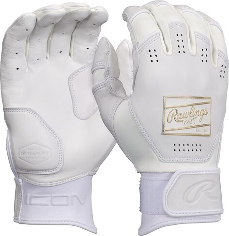 Rawlings | ICON Baseball Batting Gloves | White | Adult Sizes in Saudi Arabia