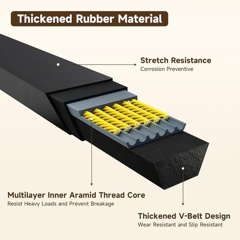 حزام رفع سلم رافعة درج 51 بوصة حزام على شكل حرف V متوافق مع رافعة رفع السلم TranzSporter TP250 وTP400، أجزاء الفقرة Elevador de Roofing Belt in Kuwait