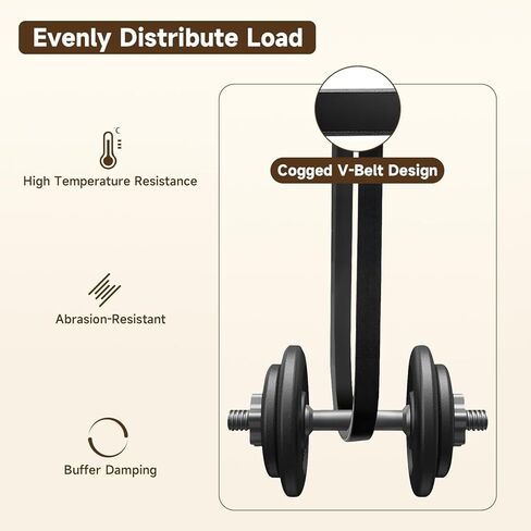 حزام رفع سلم رافعة درج 51 بوصة حزام على شكل حرف V متوافق مع رافعة رفع السلم TranzSporter TP250 وTP400، أجزاء الفقرة Elevador de Roofing Belt in Kuwait