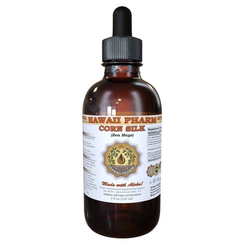 Hawaii Pharm Corn Silk Liquid Extract, Corn Silk (Zea Mays) Tincture Supplement 4 oz in Saudi Arabia