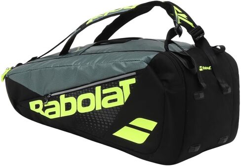 Babolat Pure Aero RH x12 Tennis Bag (Metallic Grey/Black/Fluo Yellow) in Saudi Arabia