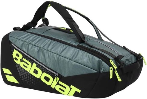 Babolat Pure Aero RH x12 Tennis Bag (Metallic Grey/Black/Fluo Yellow) in Saudi Arabia