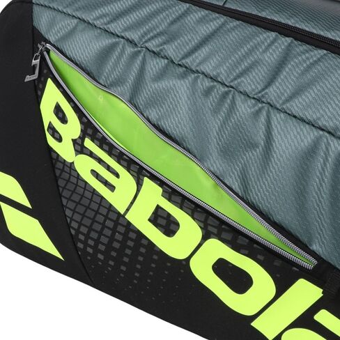 Babolat Pure Aero RH x12 Tennis Bag (Metallic Grey/Black/Fluo Yellow) in Saudi Arabia