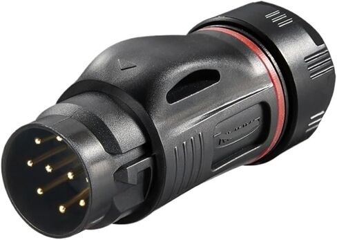 BD24 plastic aviation and socket 10 core quick power signal IP68 industrial connector(Male plug) in Kuwait