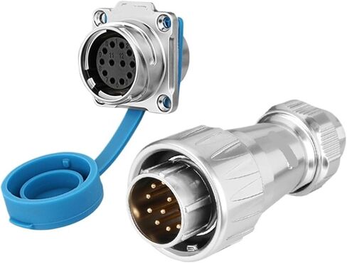 DZ24 third generation aviation 10 core 12 core full metal multi-core signal male and female docking plug-in(12 core single hole) in Kuwait