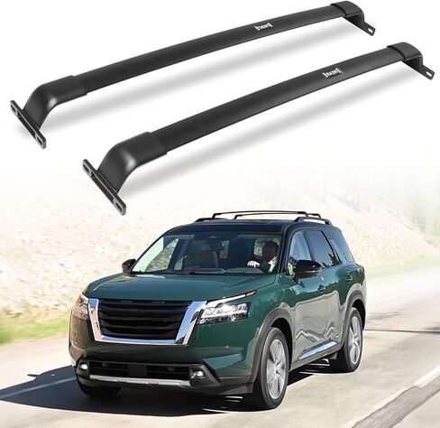 EZREXPM 220LBS Aluminum Cross Bars Roof Rack Fit for 2022 2023 2024 Nissan Pathfinder SV SL Platinum Luggage Rack Crossbar Cargo Carrier (with Raised Side Rails) in Kuwait