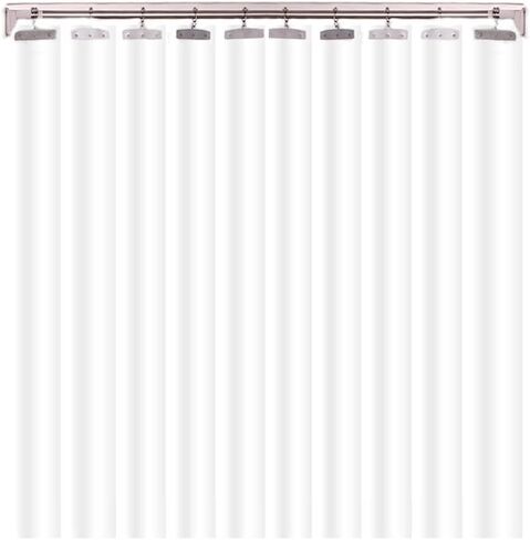 ستارة شريطية شفافة من مادة PVC - ستارة باب منزلق قابلة للطي للفريزر والمستودع - غطاء باب بلاستيكي مقاس 1.3 × 2.4 متر لتوفير الطاقة وسهولة الوصول in Kuwait